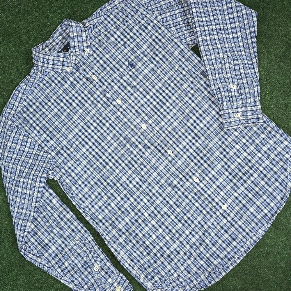 Ralph Lauren | Youth Boys 100% Cotton Casual Button Down Shirt SIZE LARGE 16\18